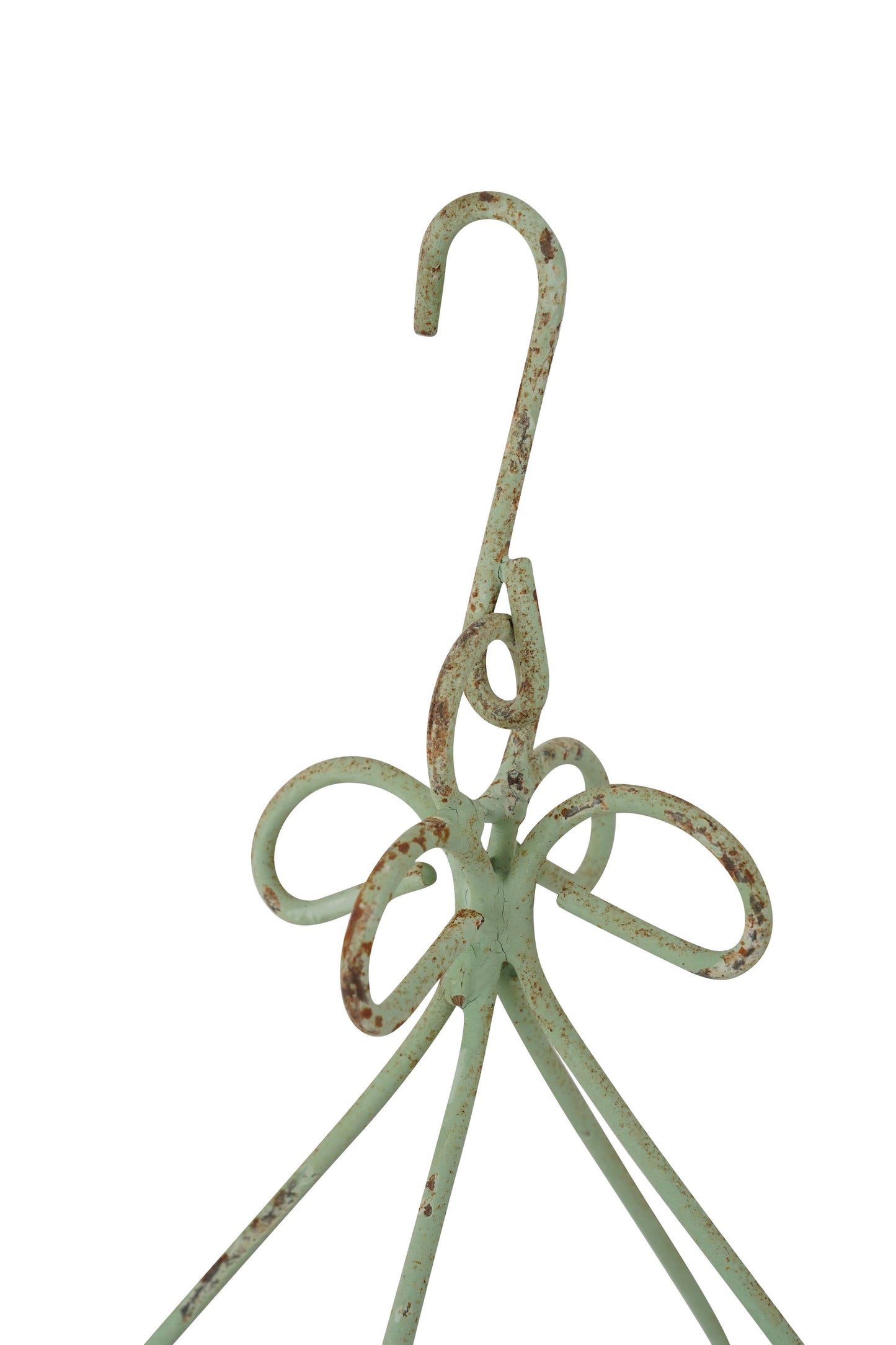 Delmar Iron Hanging Planter Garden Basket-8x17-Two Colors: White