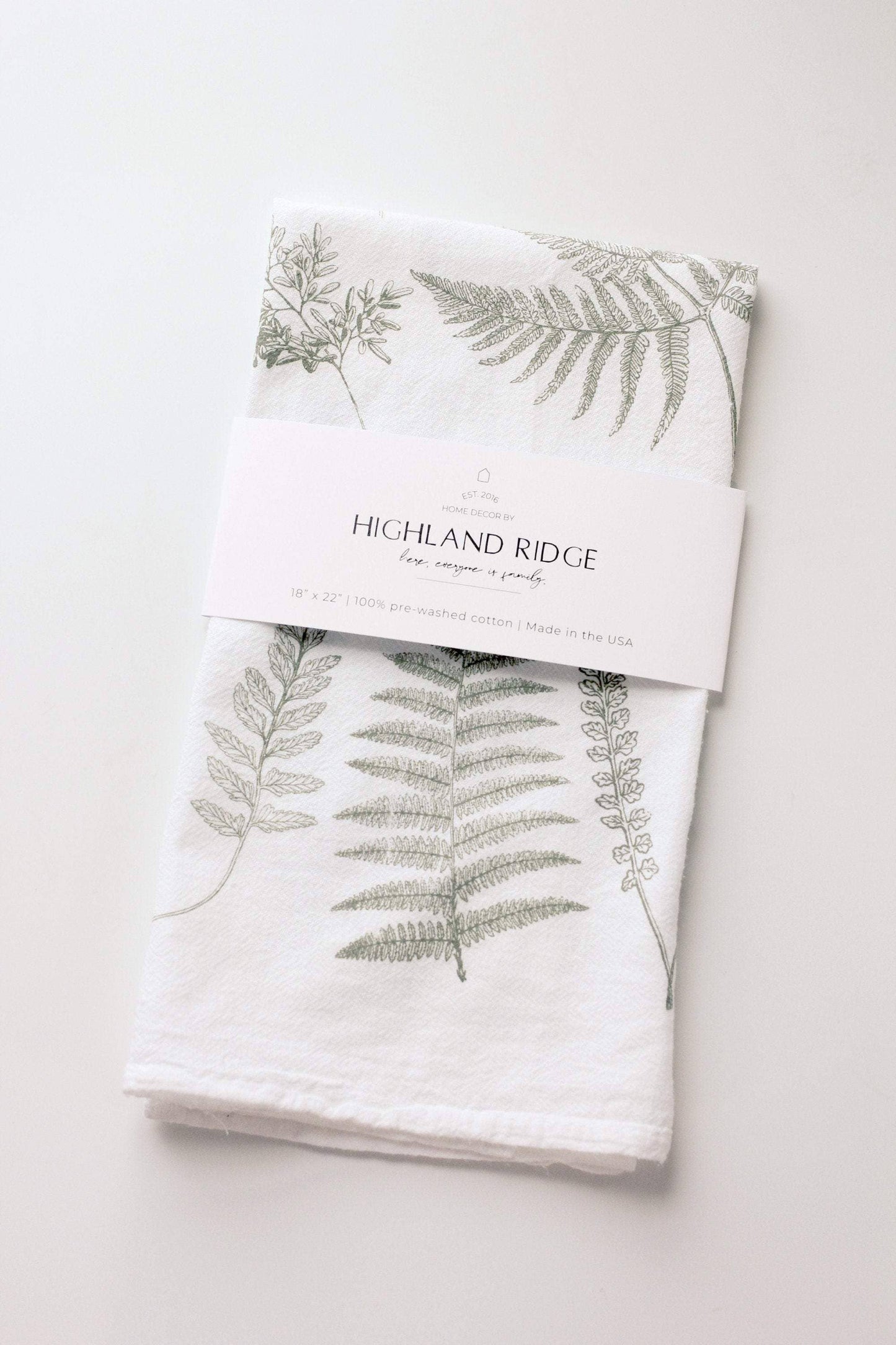 Fern Fronds Tea Towel