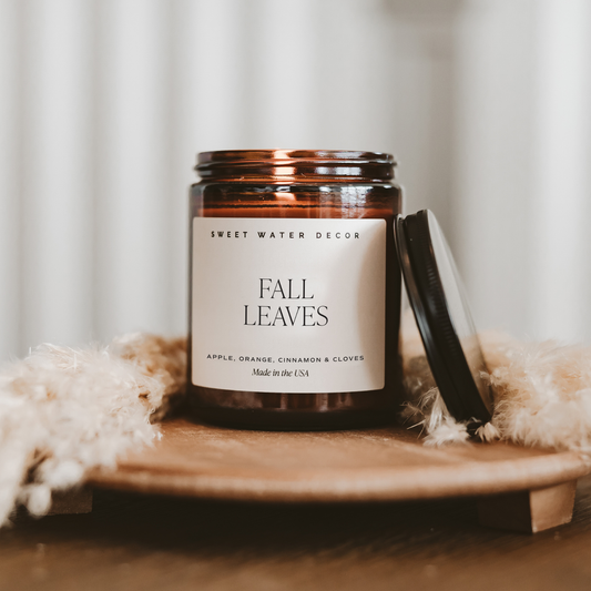 *NEW* Fall Leaves 9 oz Soy Candle - Fall Decor & Gifts