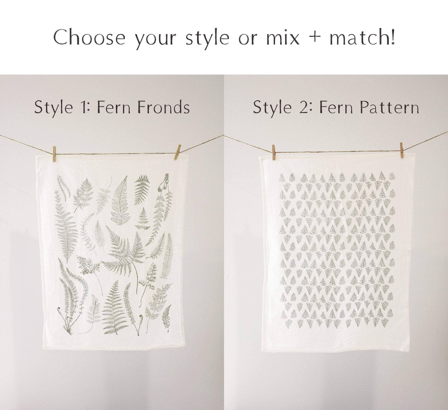 Fern Fronds Tea Towel