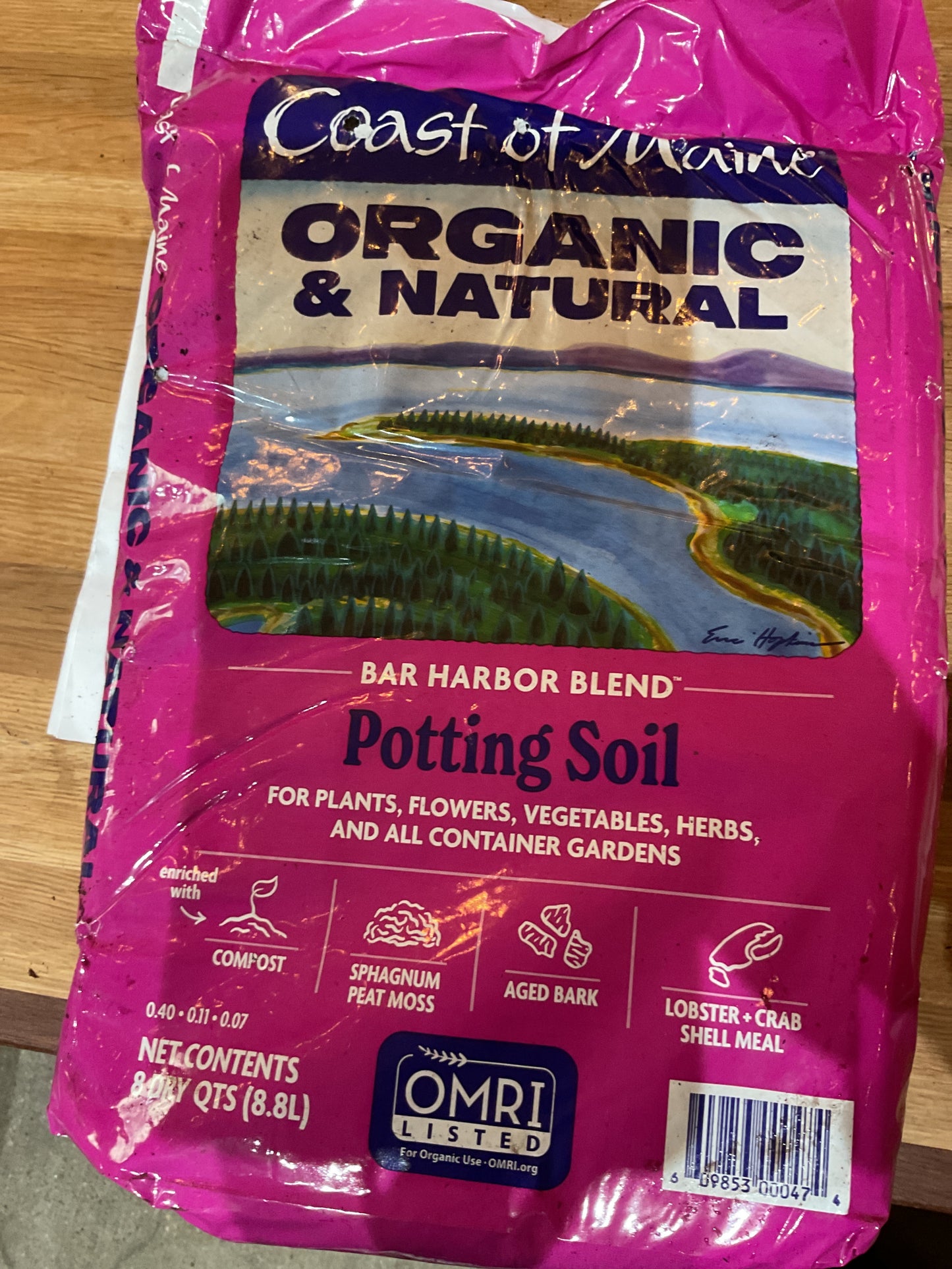 Coast of Maine Bar Harbor potting mix 8qt