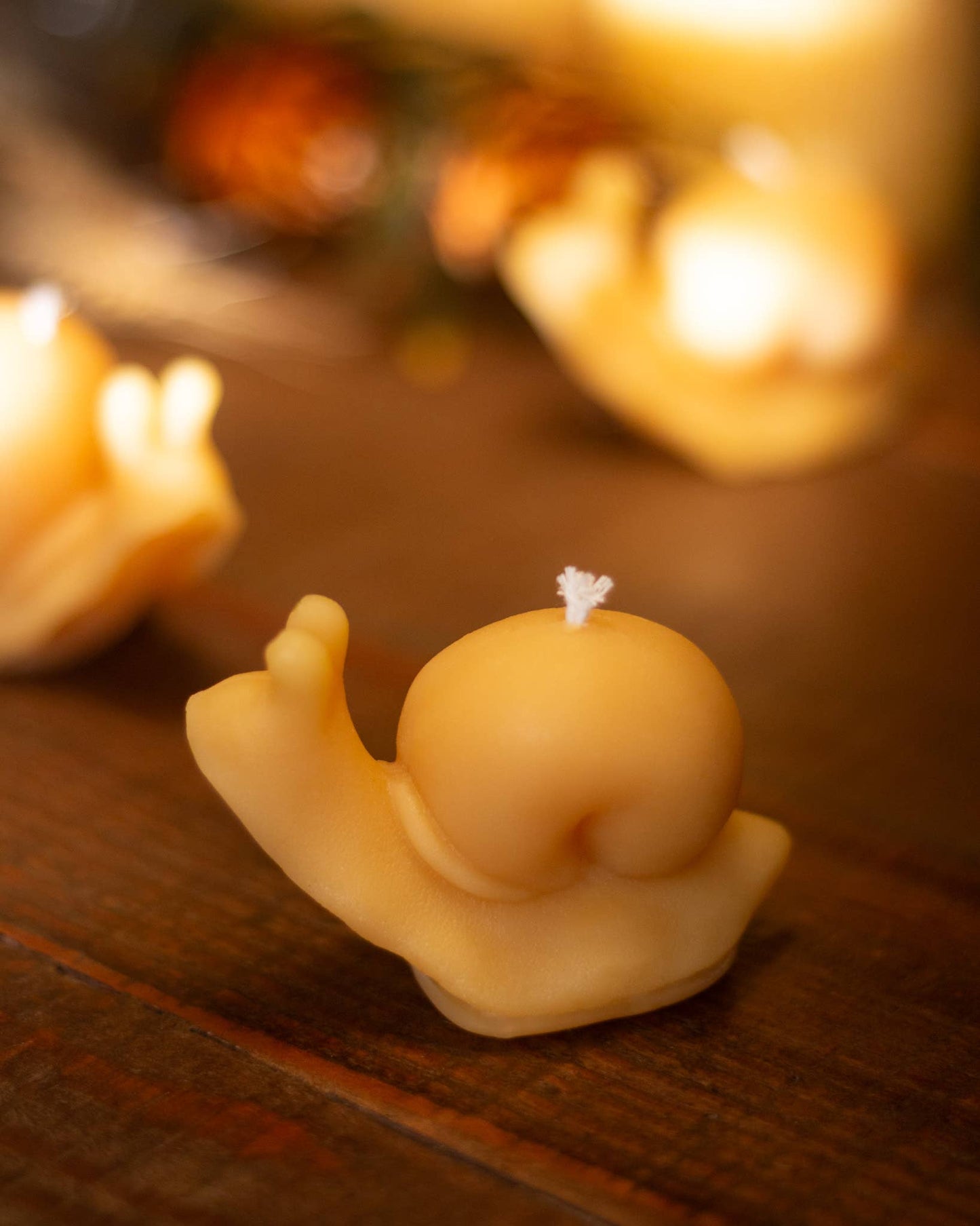 Snail Beeswax Candle