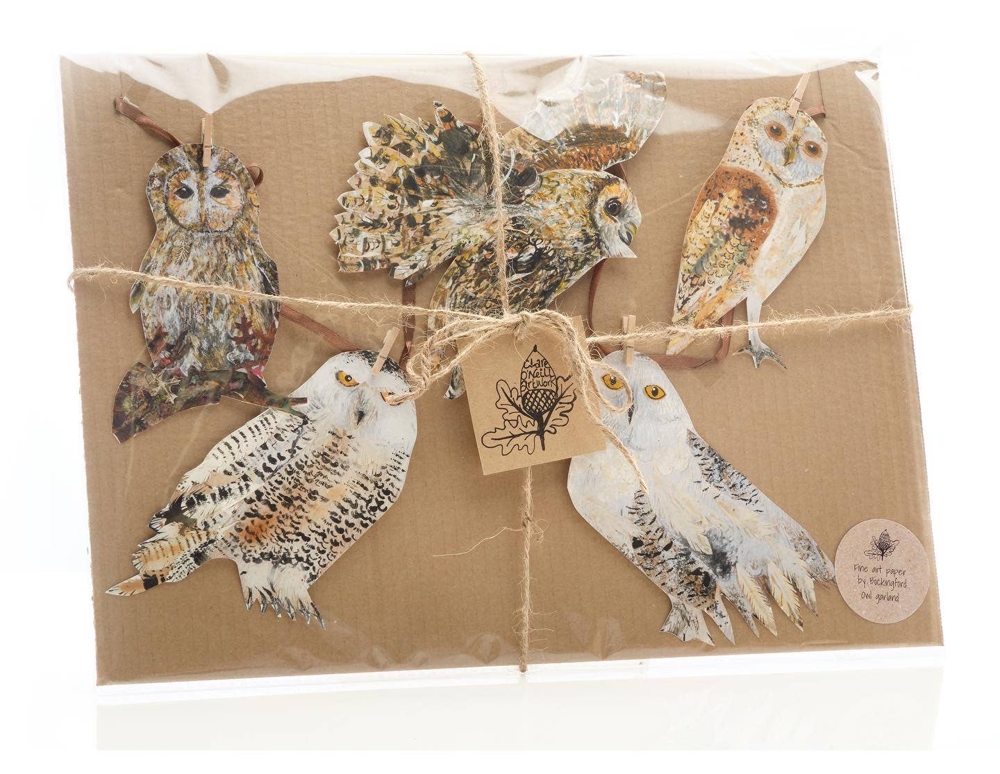 Fine art paper Owl Garland