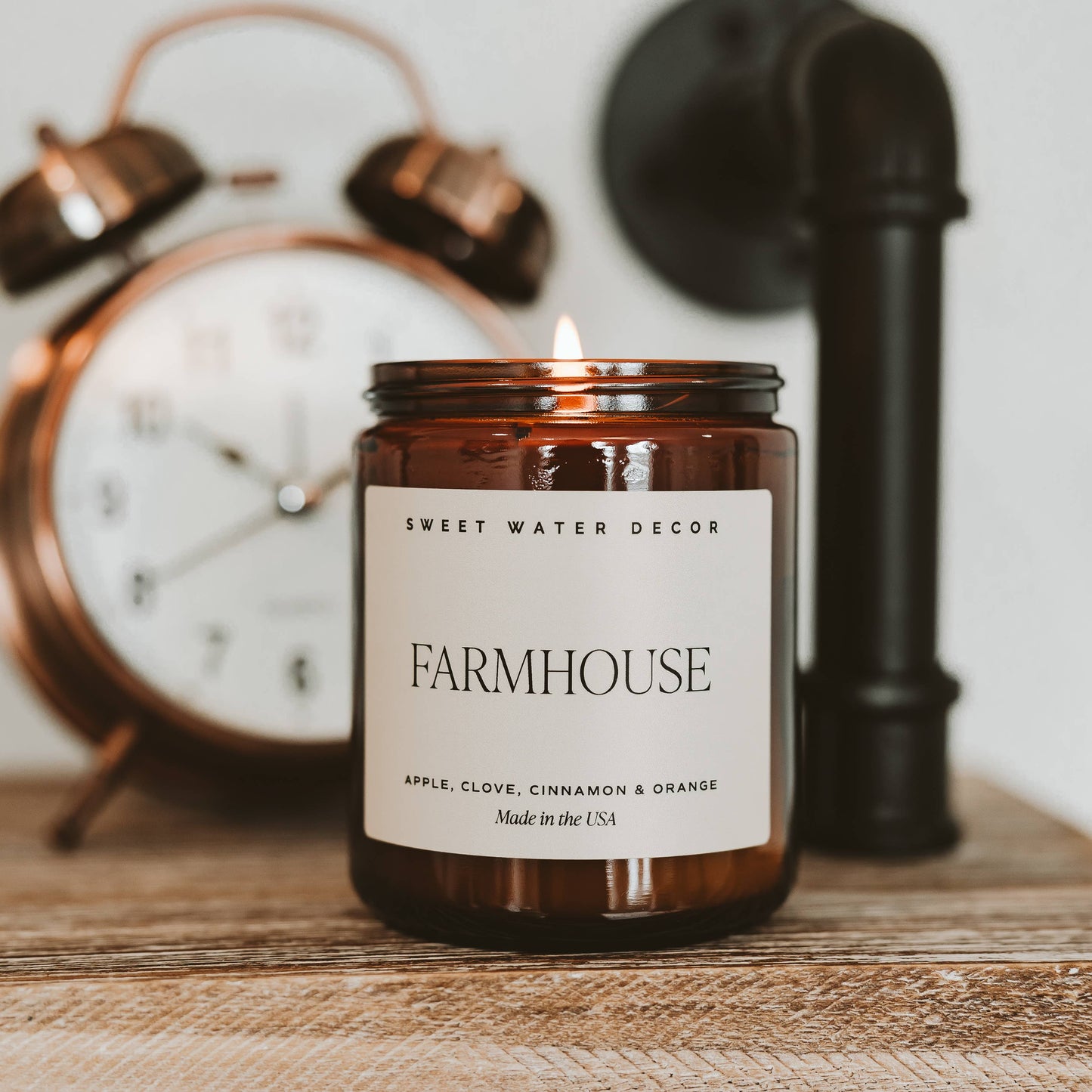 Farmhouse 9 oz Soy Candle - Fall Home Decor & Gifts