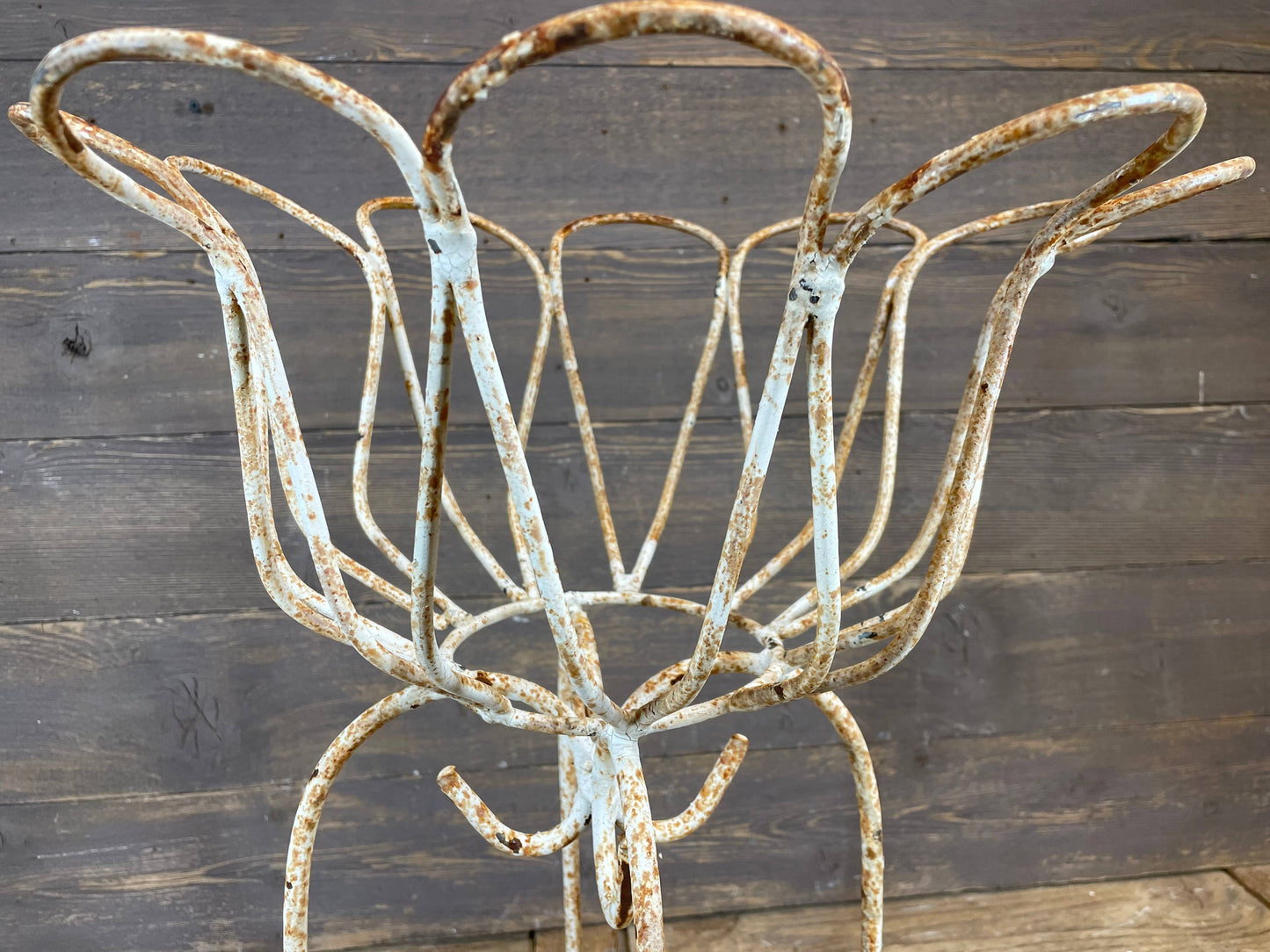 Parksley Farmhouse Metal Planter Basket-WH-12x22H inches