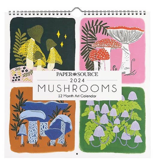 2024 Mushrooms Wall Calendar