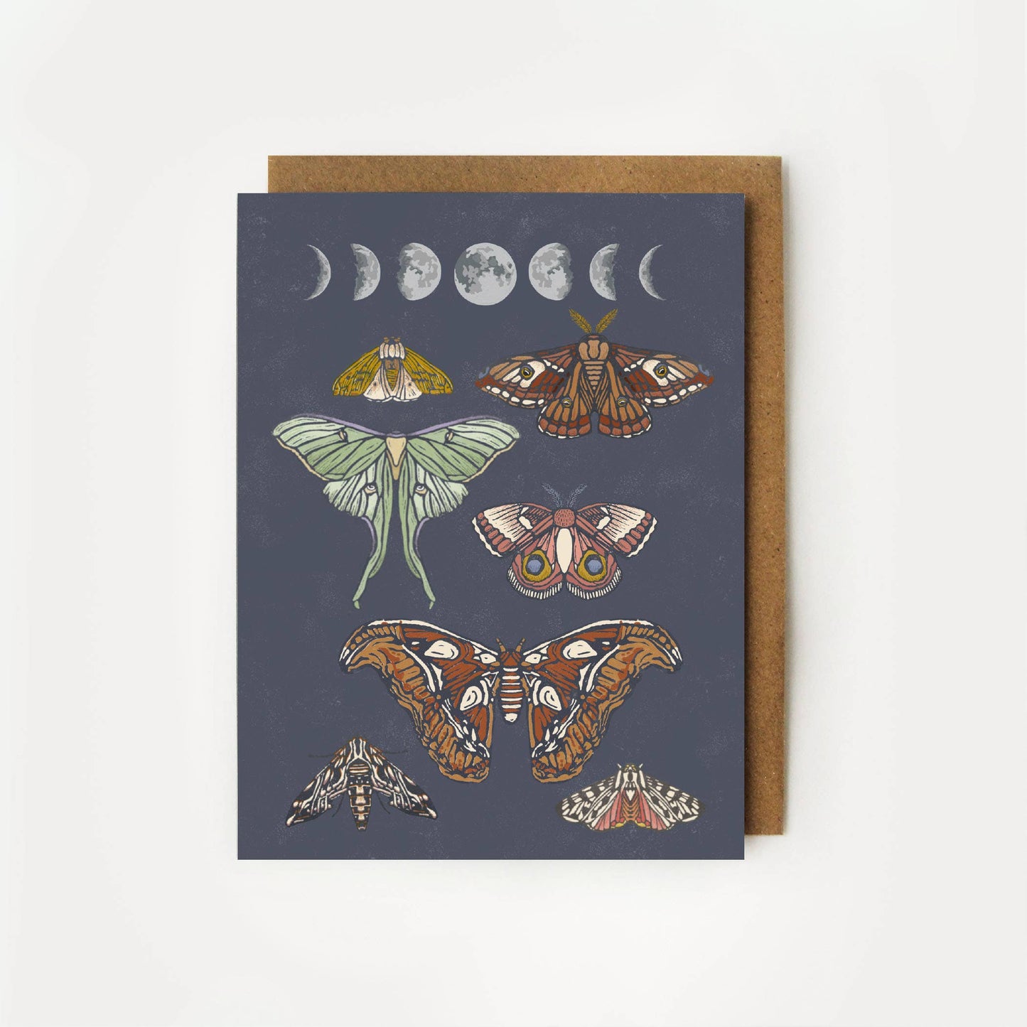 Moonlit Moths Everyday Greeting Card